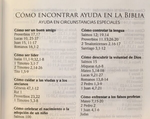 Como encontrar ayuda en la biblia