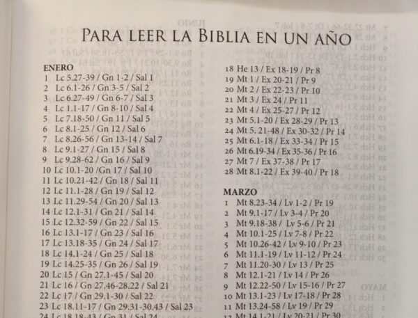 biblia en un año